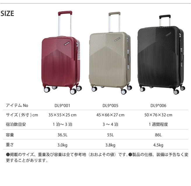 スーツケース サムソナイト Samsonite 55L キャリーケース 3-4泊用