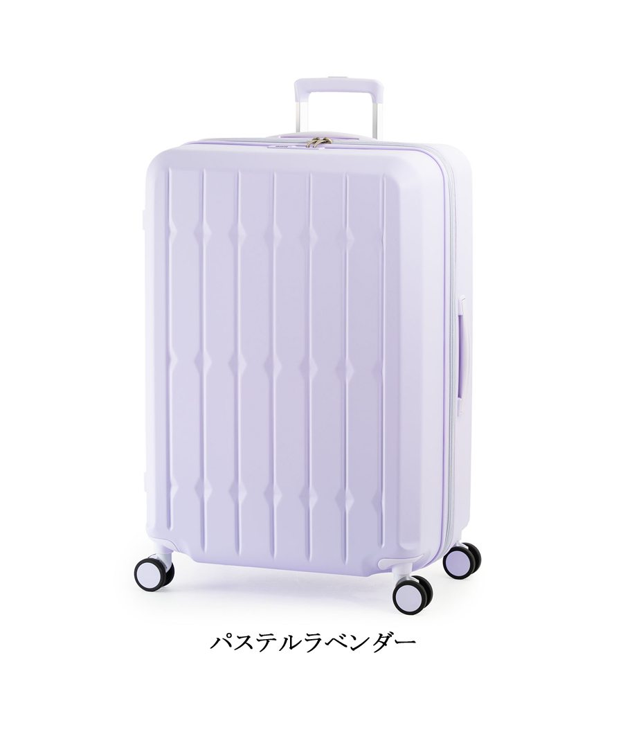 スーツケース キャリーケース 正規品 8-10泊 アジアラゲージ ドリンクホルダー付き 99L 112L ALI-6030SD-28W 拡張機能 サスペンション内蔵キャスター バッグの画像