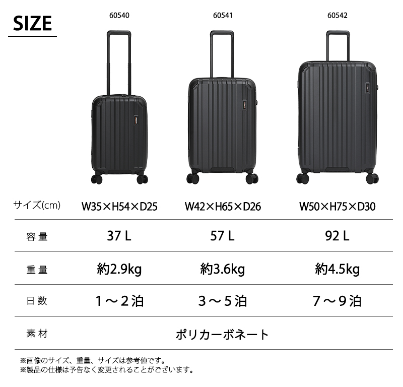 スーツケース キャリーケース 機内持ち込み 正規品 バーマス ヘリテージ3 Sサイズ 37L 防犯ジッパー ダブルキャスター 静音 60540の画像