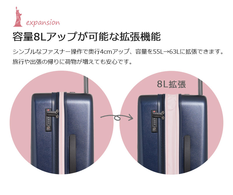 新品送料無料EASTBOY(イーストボーイ)キャリーケース ネイビー 37L nefeb082648_8.jpg