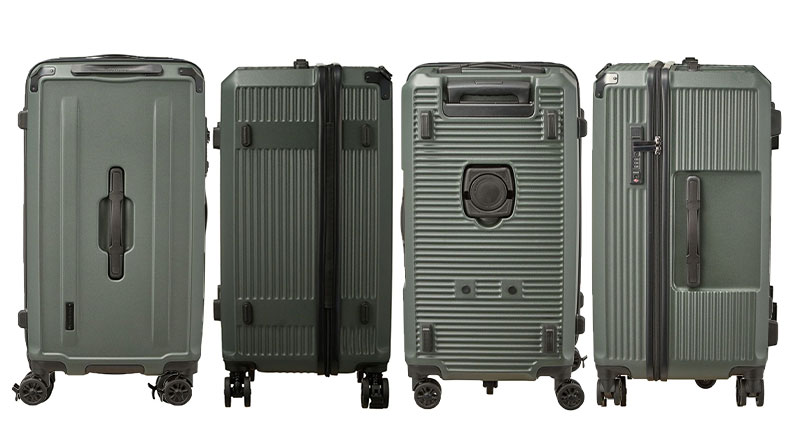 PORTER グレー キャリーケース スーツケース キャリーバッグ カーゴ TW64 Mサイズ TSAロック