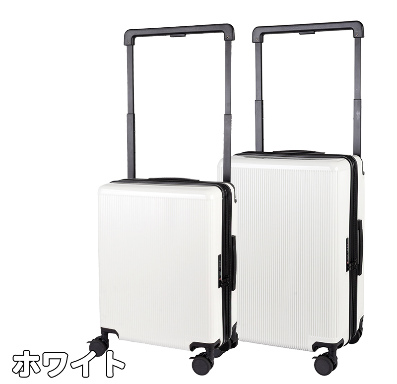 トラベリスト ワイドハンドル スーツケース Mサイズ 56/65L キャスターストッパー 容量拡張 ダブルキャスター 76-35360_12