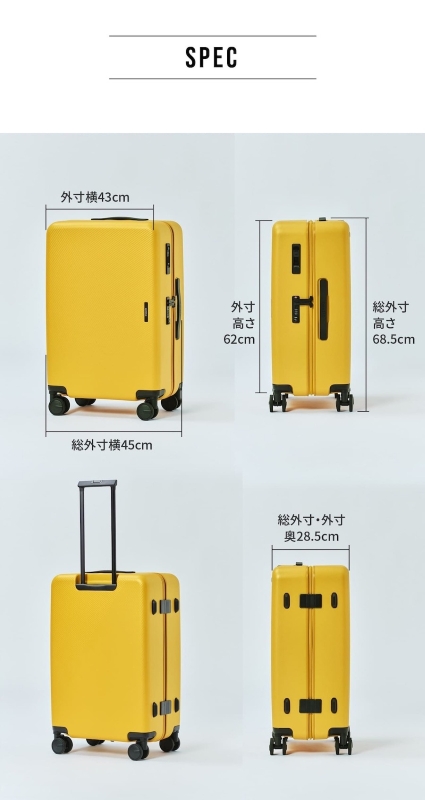 最終値下げ　LOJEL イエロー　キャリーケース　Mサイズ【傷あり】 トラベル ・スーツケース | LOJEL(ロジェール)ジャパン公式