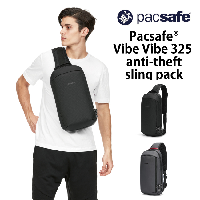 PacSafe / パックセーフ Vibe 325 anti-theft sling pack【 バイブ325 】スリングバッグ ボディバッグ  ワンショルダー バッグ : pac0101 : 旅行用品の専門店 コンサイス - 通販 - Yahoo!ショッピング