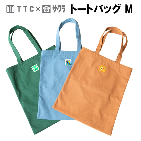 サクラクレパス商品 コラボ トートバッグ Mサイズ B4 クレパス