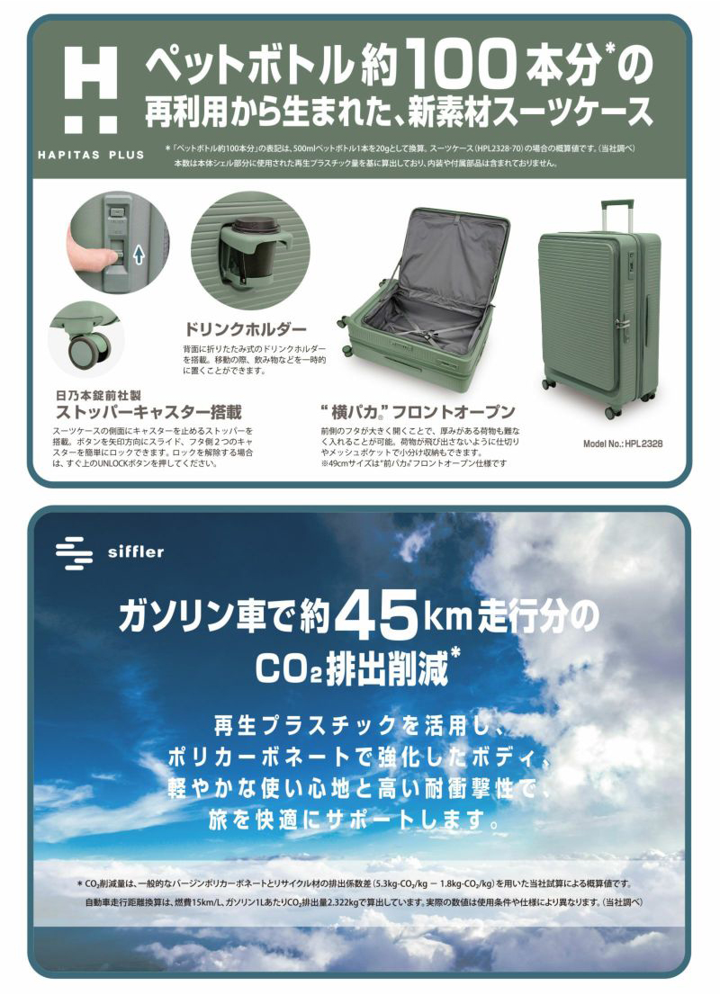 Siffler（シフレ） スーツケース キャリーケース 正規品