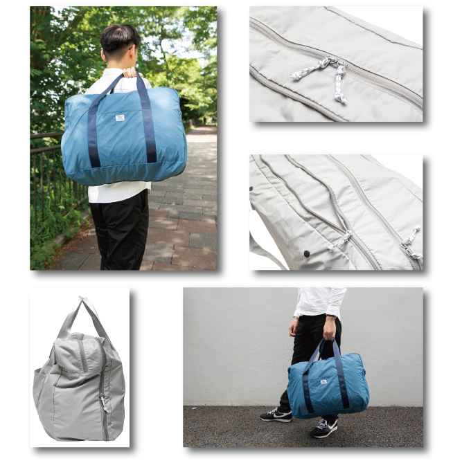 ONE 7 SIX ボストンバッグ　PVCパッチ付き CONCISE（コンサイス） トラベルイクイップメント パッカブル ボストン