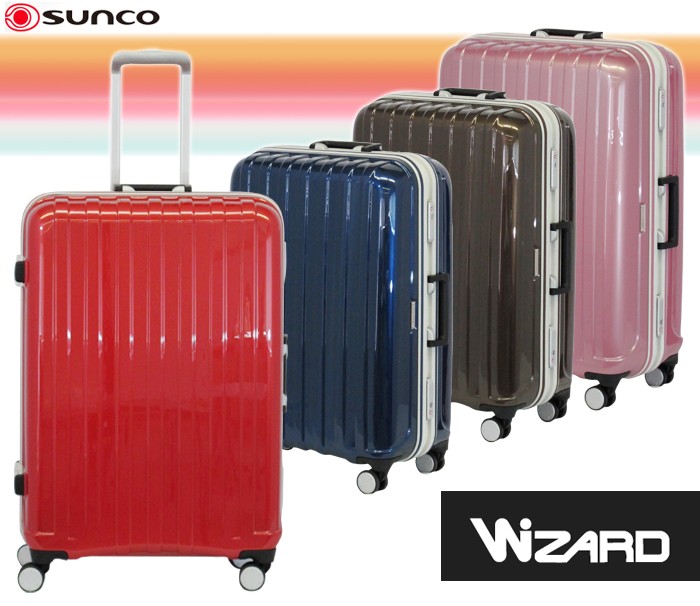 スーツケース サンコー SUNCO 85L キャリーケース 1週間程度 4輪 TSAロック ウィザード WI01-68 :sun0125:旅行用品の専門 店 コンサイス - 通販 - Yahoo!ショッピング