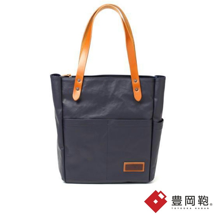 豊岡鞄 BERMAS 60487 ネイビー COMMUTE コミュート 縦型トート天