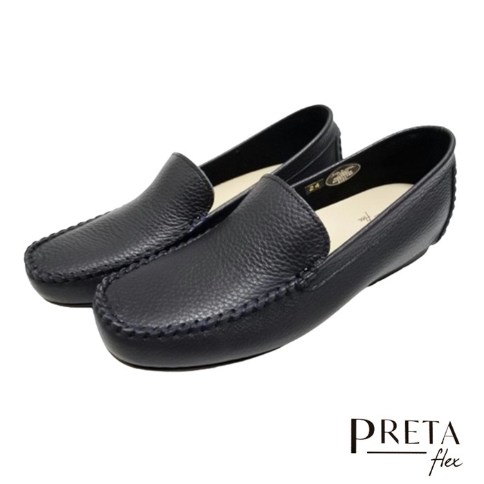 レオリナ【美品】PRETAflex モカシン ローファー 本革 革靴 プレタフレックス PRETA flex レディース ビットモカシン