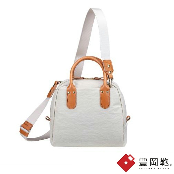 豊岡鞄 つつむ S5100 ホワイト TUTUMU Mini Boston Nylon 送料無料 