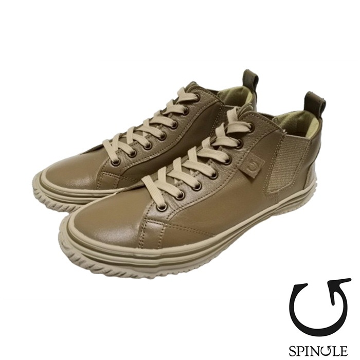 返品交換送料無料SPINGLE スピングル SP-442 OLIVE GRAY オリーブグレー  カンガルーレザー ミドルカット サイドゴア SPINGLE（スピングル） SPINGLE SP442 オリーブグレー カンガルー革