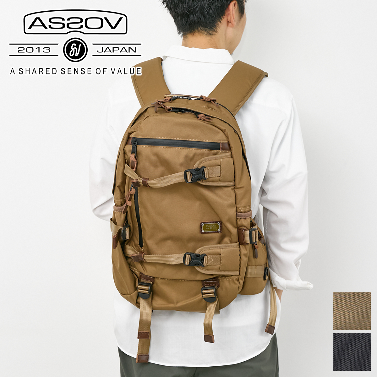 305d AS2OV(アッソブ) 選べるプレゼント付 CORDURA DOBBY 305D コーデュラ ドビー305D デイパック 061407 ...