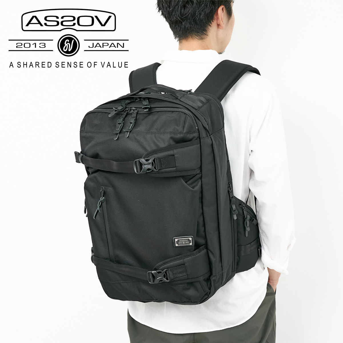 アッソブ 3プレゼント付 AS2OV アッソブ CORDURA DOBBY 305D コーデュラ ドビー305D 3WAY バックパック M 061408