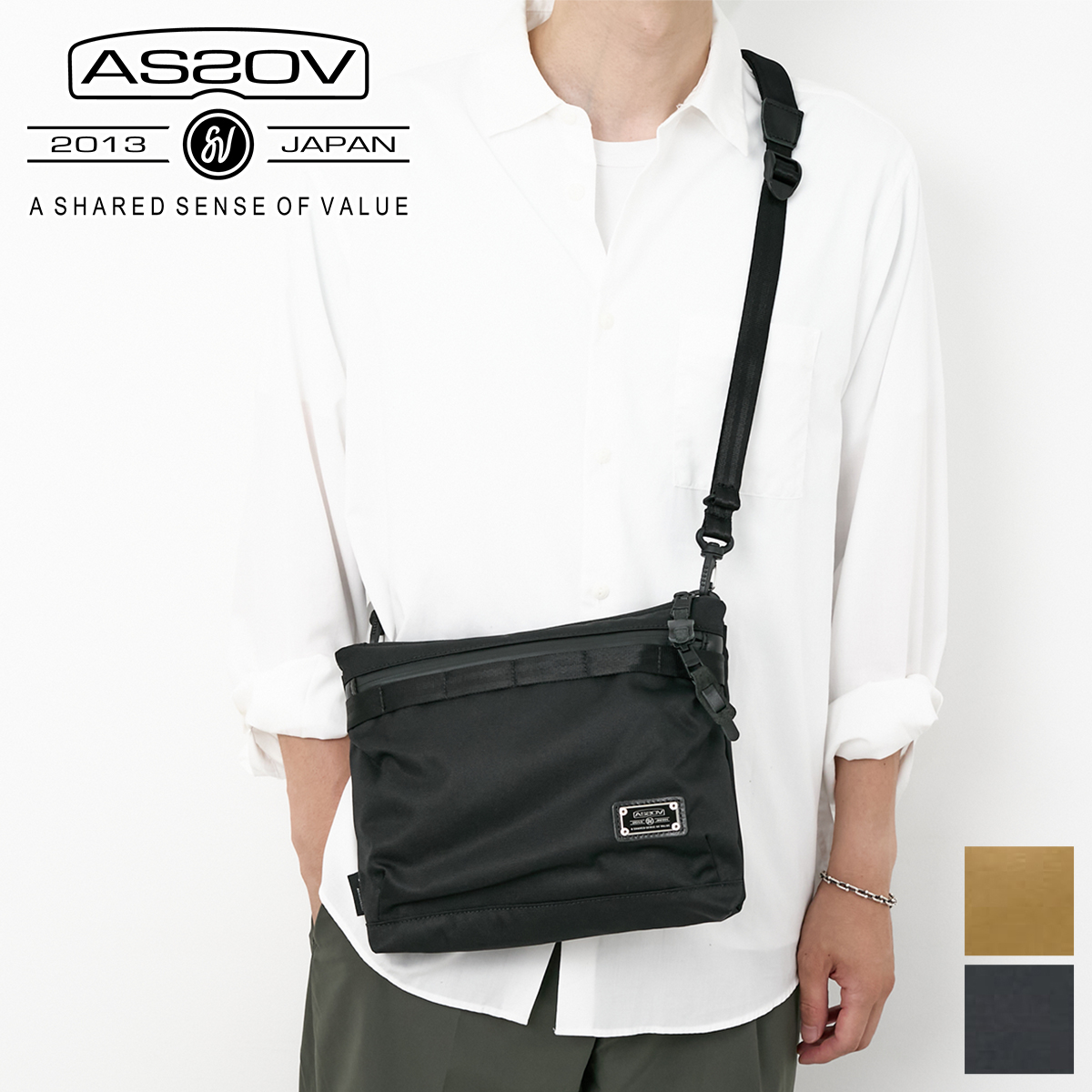 305d AS2OV(アッソブ) 選べるプレゼント付 CORDURA DOBBY 305D コーデュラ ドビー305D サコッシュ 061417 ...
