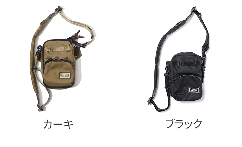AS2OV/アッソブ」コーデュラドビー305D ウォレットショルダー　カーキ AS2OV（アッソブ） Wプレゼント付 CORDURA DOBBY 305D コーデュラ