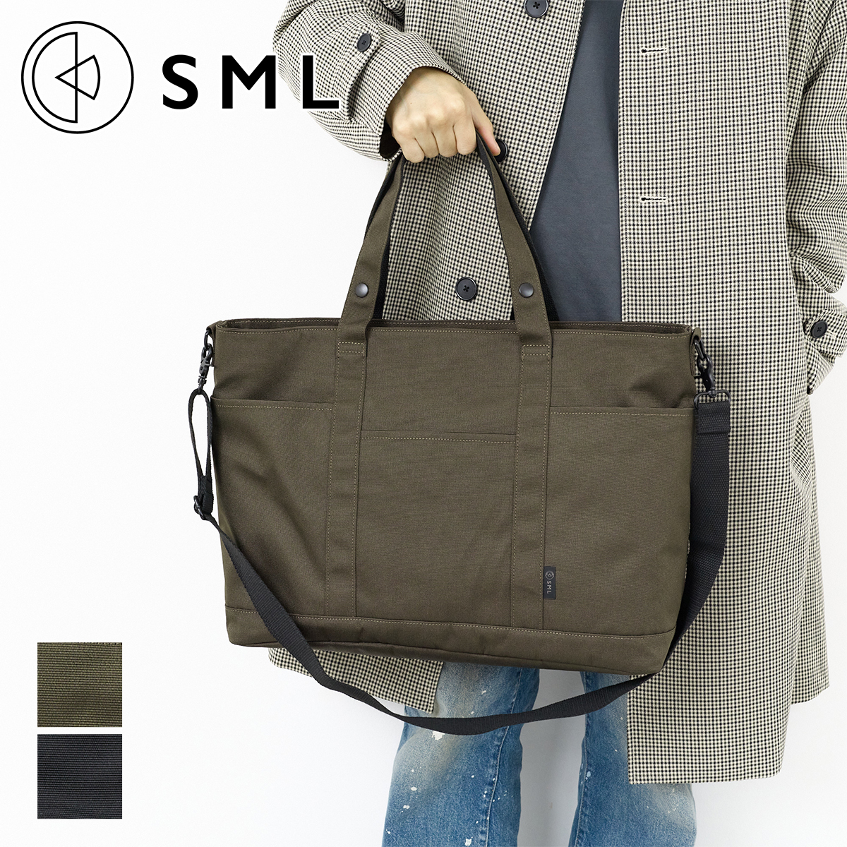 SML エスエムエル 選べるプレゼント付 KYLIAN DEFORMATION TOTEBAG L 