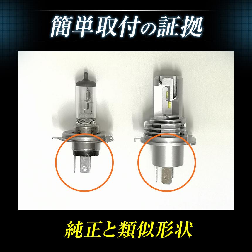 EZ ランクル プラド 120系 H4 LEDヘッドライト Hi/Lo 車検対応 12V 24V