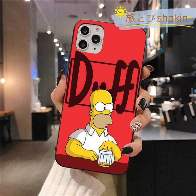 The Simpsons スマホケース 携帯カバー TPU 可愛い 保護 iphone1514 12 7 8 6 plus iphone15X XS  MAX XR iphone1511 Pro SE 12 13 mini ケース