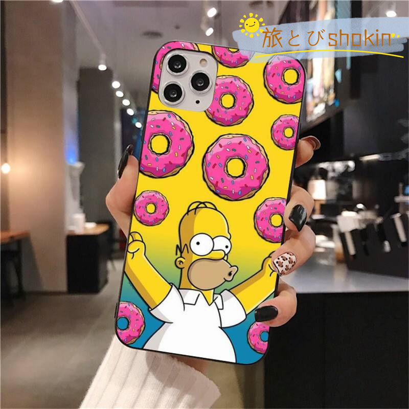 The Simpsons スマホケース 携帯カバー TPU 可愛い 保護 iphone1514 12 7 8 6 plus iphone15X XS  MAX XR iphone1511 Pro SE 12 13 mini ケース