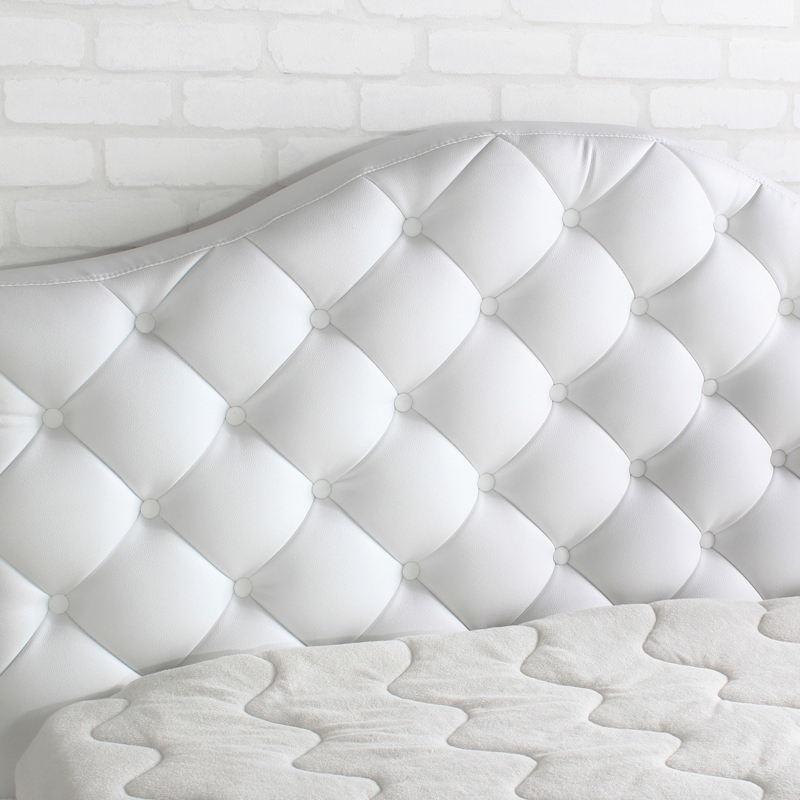 ベッド シングルフレームのみ キルティングヘッドボード エレガント