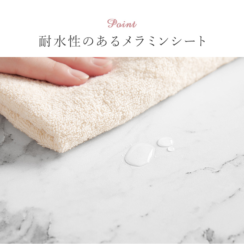 こたつテーブル+こたつ布団 2点 セット 幅75×60cm ネイビー色 大理石柄 ホワイト 耐水 メラミンシート コンパクト アウラ-ピケの画像