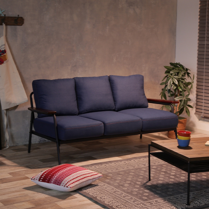 三人掛け ソファー SOFA 2台セット デニ...の詳細画像1