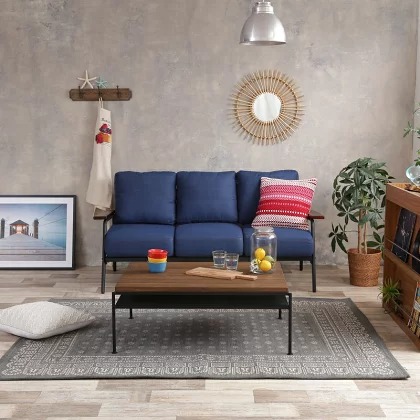 三人掛け ソファー SOFA 2台セット デニ...の詳細画像2