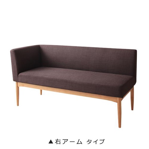 5%OFFクーポン配布中 ダイニングテーブルセット 4点セット テーブル120cm スツール ソファセット ダークブラウン ベージュ｜table-mart｜02