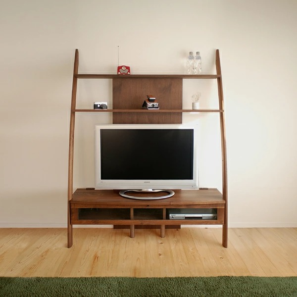 テレビ台 135cm テレビボード ブラウン色 日本製 無垢材