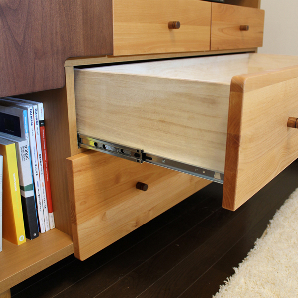 チェスト 115cm リビング収納 テレビボード ナチュラル ブラウン 国産 日本製 無垢材 硬質シート OR- |  | 07