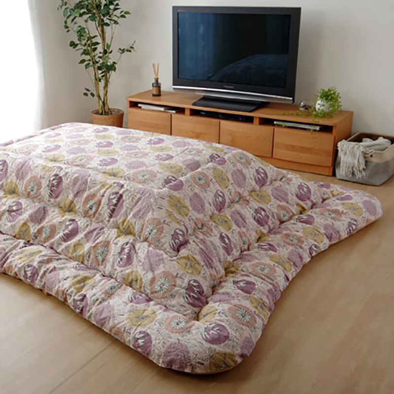 こたつ布団 長方形 掛け布団 日本製北欧ファブリック柄 グレー トナカイ柄 全6色 150cmコタツ用 OXC_14