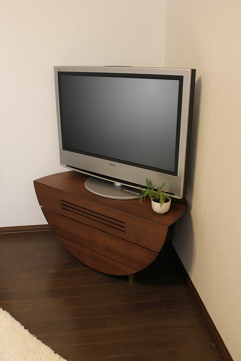 コーナー テレビ台 テレビボード ナチュラル色 国産 日本製 無垢材 オーク北欧モダン 収納付 コーナーラック 90cm ハイタイプ RE |  | 11