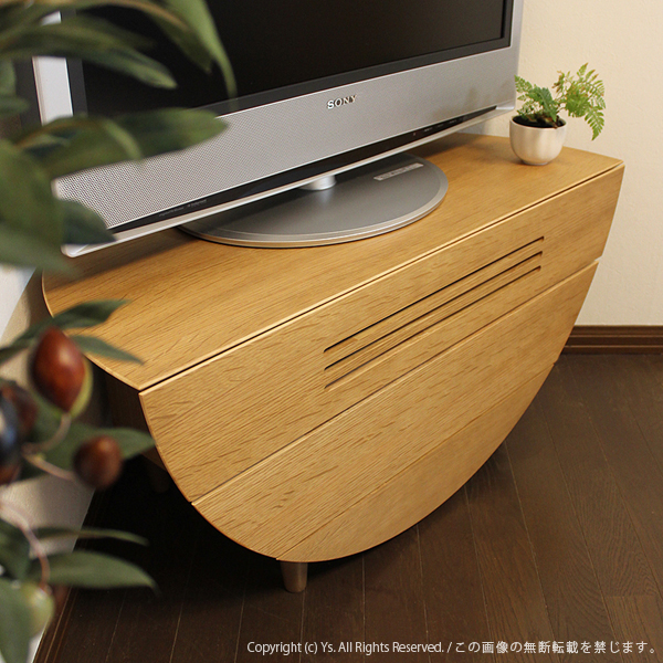 コーナー テレビ台 テレビボード ナチュラル色...の詳細画像3