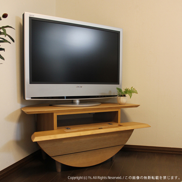 コーナー テレビ台 テレビボード ナチュラル色...の詳細画像5