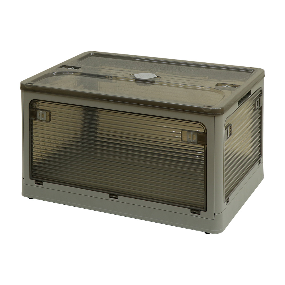 収納ボックス XLサイズ （82L） 3個セット 折りたたみ スタッキング可能  上左右前後から開閉出来るの画像