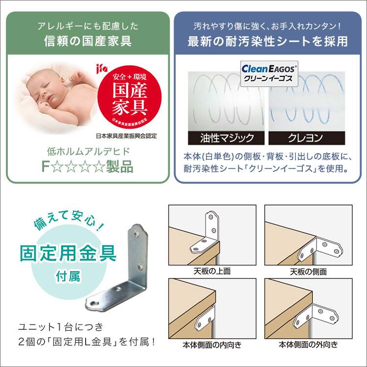 カウンター下収納 扉タイプ セミオーダー 日本製 開梱設置つき 全14色 ぴったりくん キャビネット 幅120cm×奥行30cmの画像