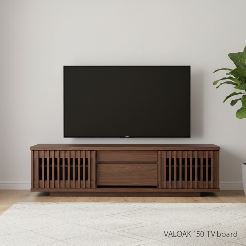 【引取先決まりました】テレビ台　ウォールナット柄　150センチ テレビ台 テレビボード 幅150cm ジャパンディ 北欧モダン 日本製