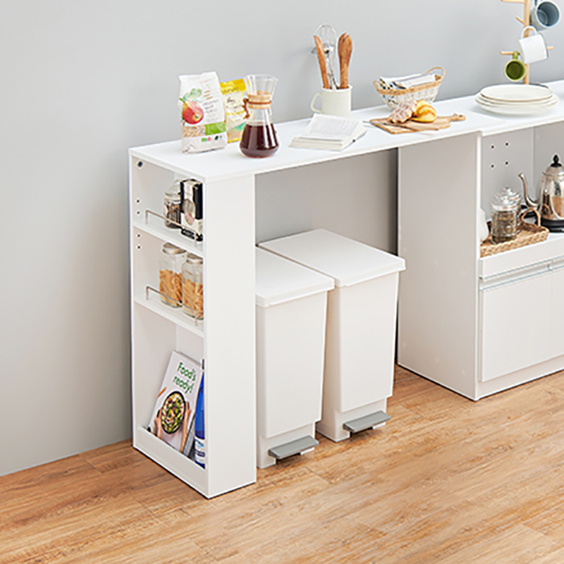 ホワイト L字型カウンターテーブル①のみ L字型キッチンカウンターや