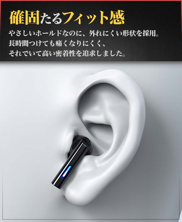 ワイヤレスイヤホン Bluetooth5.2 フル 2022 完全 自動ペアリング Hi
