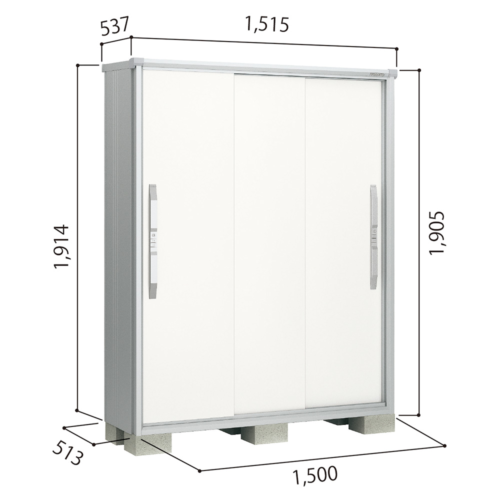 ヨド物置 ESF-1505A 間口1500mm エスモ お客様組立品 スチール物置 小型 物置 屋外 小型 ヨドコウ 淀川製鋼所の画像
