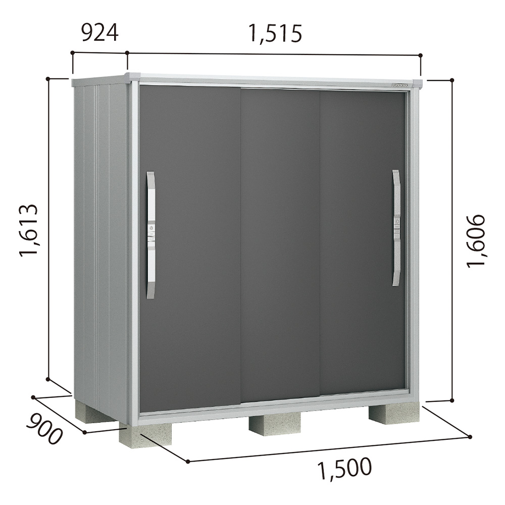ヨドコウ ヨド物置 ESF-1509D 間口1500mm エスモ お客様組立品 