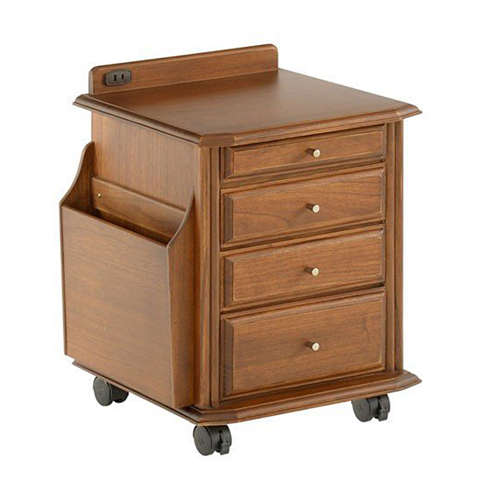 ベッドサイドテーブル おすすめ コンセント付き ナイトテーブル 天然