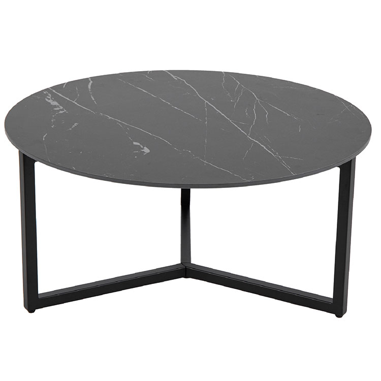 センターテーブル 大理石調 丸 大きい ローテーブル 幅90cm 北欧 円形 