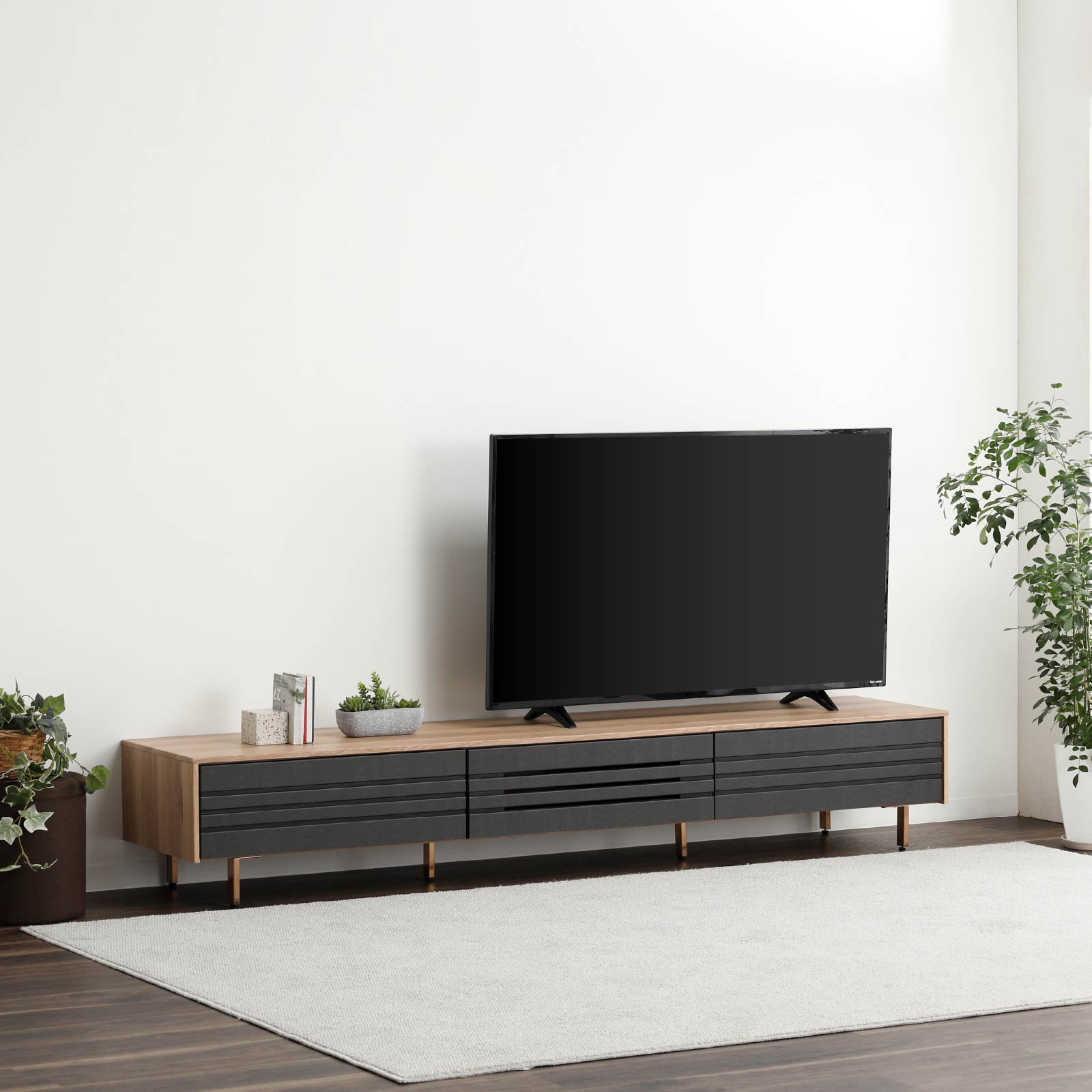 tac INTERIOR テレビ台 テレビボード 開梱設置付き 幅 200 cm