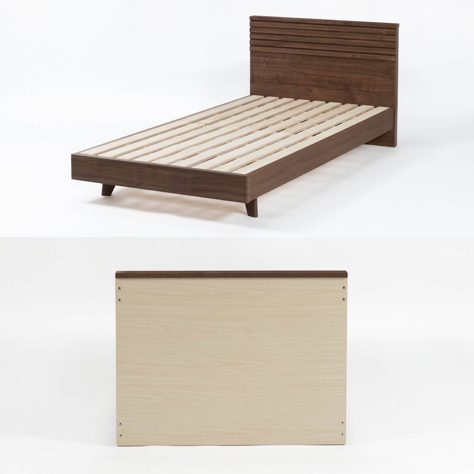 シギヤマ家具工業 シングルベッド フレーム すのこ 木製 北欧 幅98 床