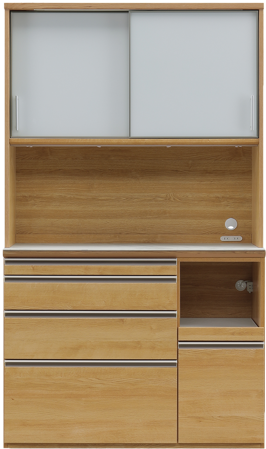 シギヤマ家具工業 キッチンボード 120 食器棚 キッチン収納 幅 120 cm