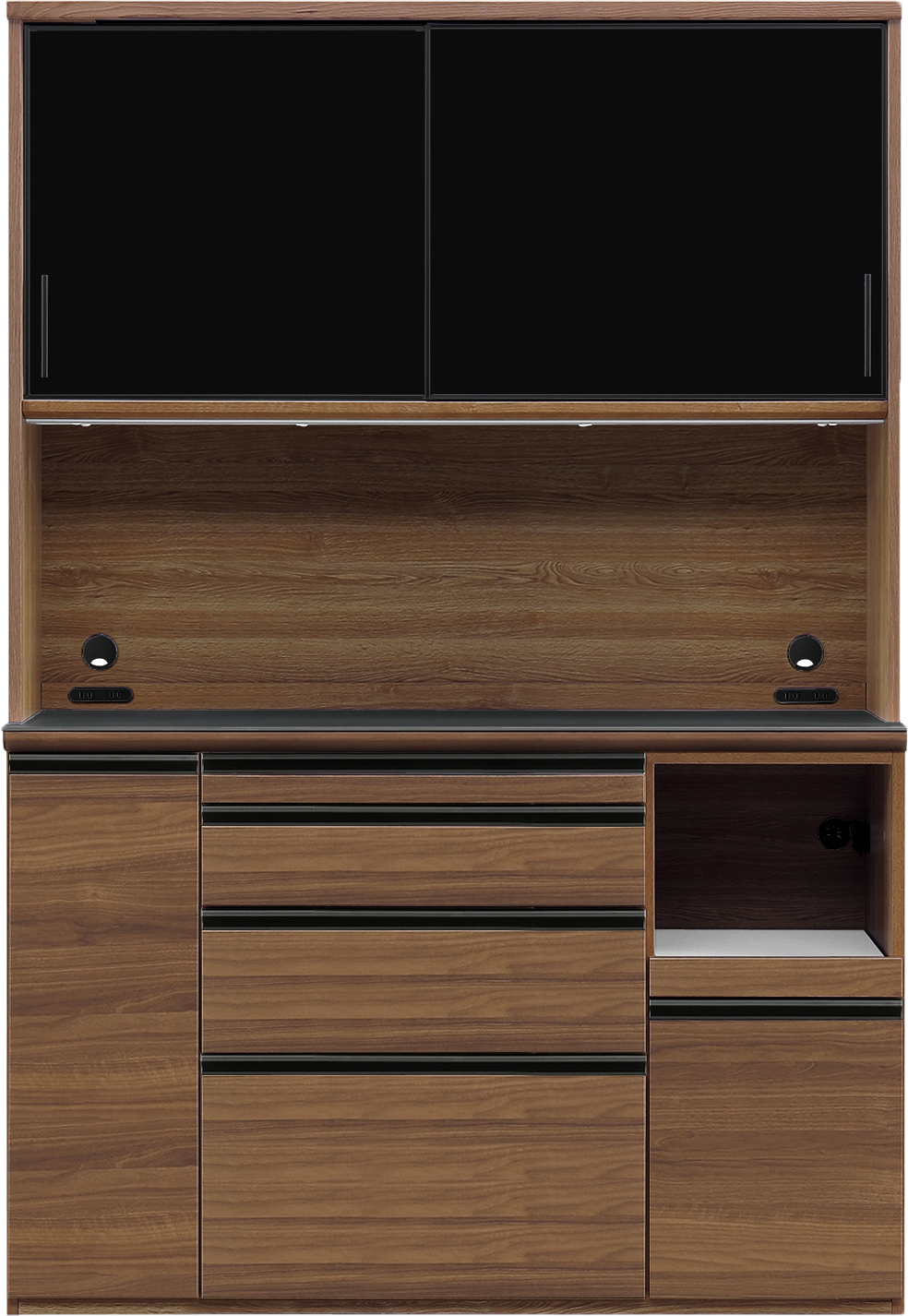 シギヤマ家具工業 キッチンボード 140 食器棚 キッチン収納 幅 140 cm