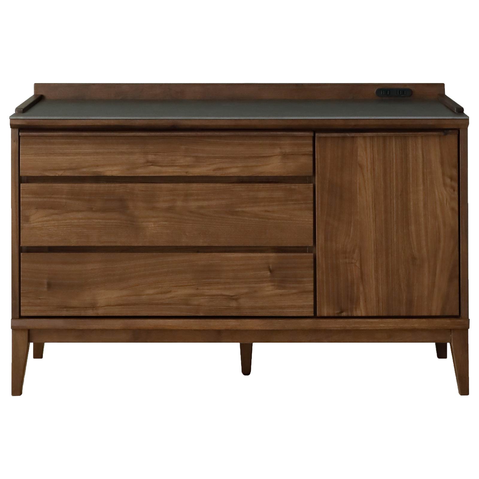 サイドボード キャビネット 幅 120 cm セラミック リビングボード リビング 収納 脚付き 収納家具 収納棚 リビング収納 120cm 幅 ブラウン | シギヤマ家具工業 | 01