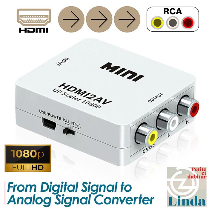 HDMI to RCA 変換コンバーター 変換ケーブル コンポジット iphone RCA 変換 電源 コンバーター 出力 変換器 変換アダプタ vga AV TV ゲーム DVD